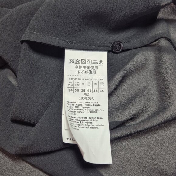 Marella Women's Top Blouse 2 Pc Size 8 Short Sleeve Black  Round Neck NWT 12 - Picture 4 of 10